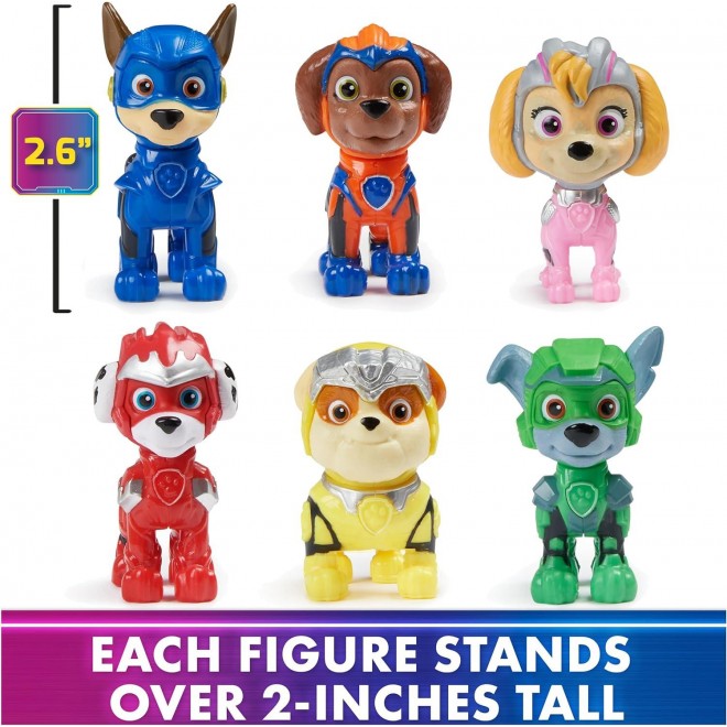 Paw Patrol: The Mighty Movie,with 6 Collectible Action Figures