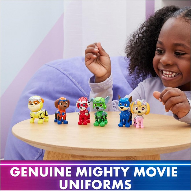 Paw Patrol: The Mighty Movie,with 6 Collectible Action Figures