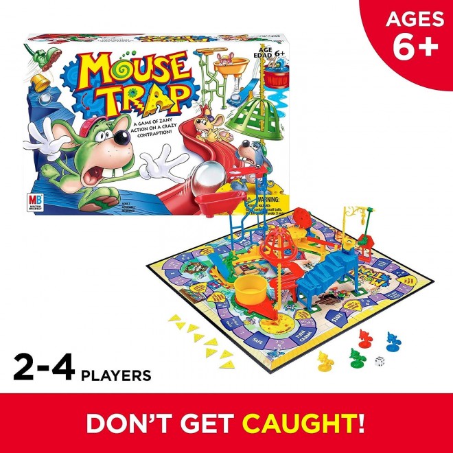 Hasbro Gaming Mouse Trap Kids Board Game, Kids Games for 2-4 Players