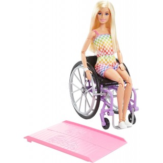 Barbie Doll with Wheelchair and Ramp, Blonde, Barbie Fashionistas