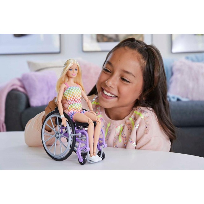 Barbie Doll with Wheelchair and Ramp, Blonde, Barbie Fashionistas