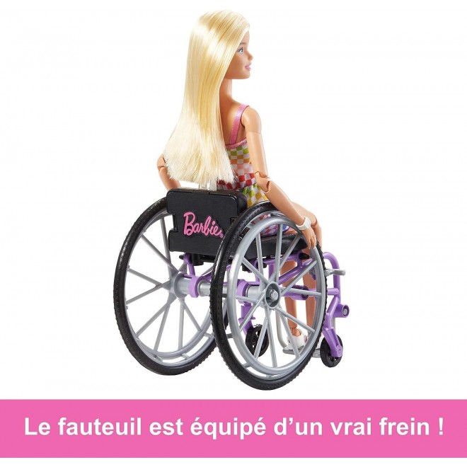 Barbie Doll with Wheelchair and Ramp, Blonde, Barbie Fashionistas