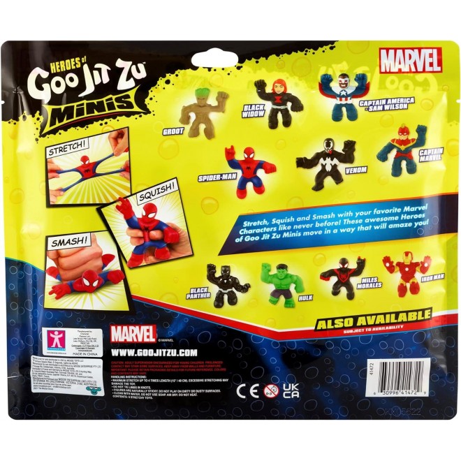 Heroes of Goo Jit Zu Marvel Minis - Mega 6 Pack. 6 Squishy, Stretchy