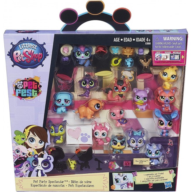 Littlest Pet Shop Party Spectacular Collector Pack Toy,Includes 15 Pets