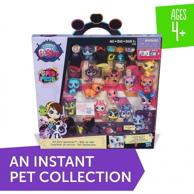 Littlest Pet Shop Party Spectacular Collector Pack Toy,Includes 15 Pets