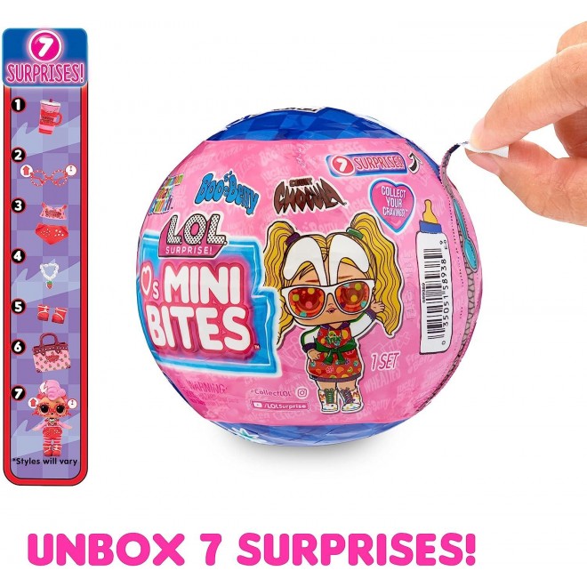 LOL Surprise Loves Mini Bites Cereal Dolls with 7 Surprises,Accessories