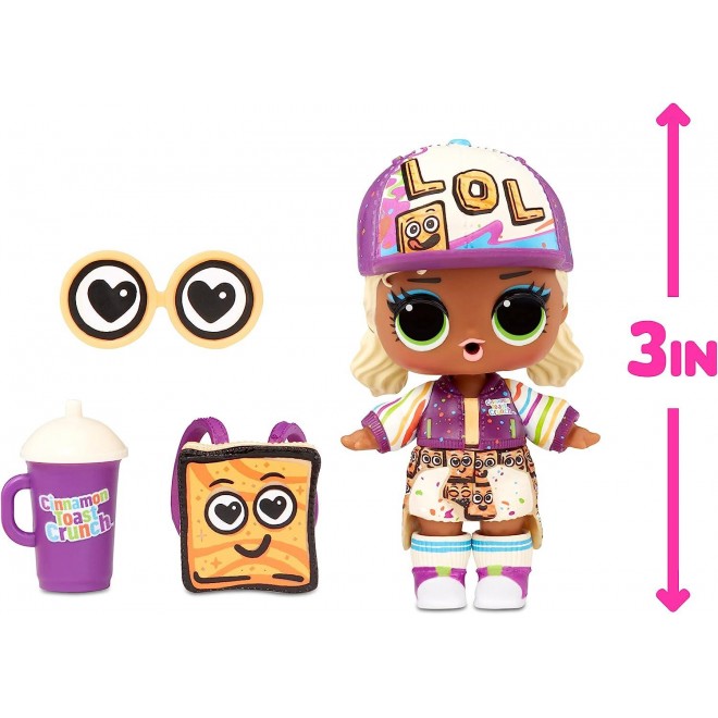 LOL Surprise Loves Mini Bites Cereal Dolls with 7 Surprises,Accessories