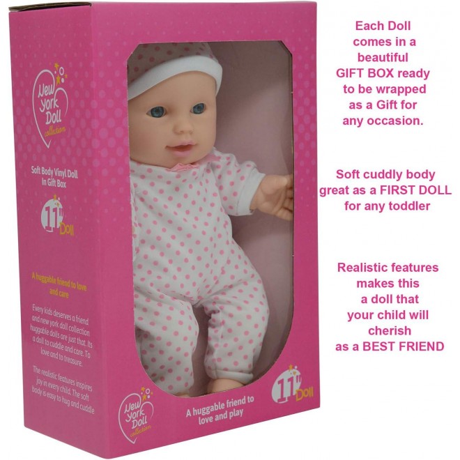 11 inch Soft Body Newborn Baby Doll in Gift Box