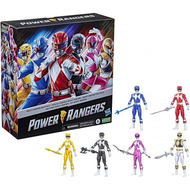 Power Rangers Mighty Morphin Multipack 12-inch Action Figure 6-Pack