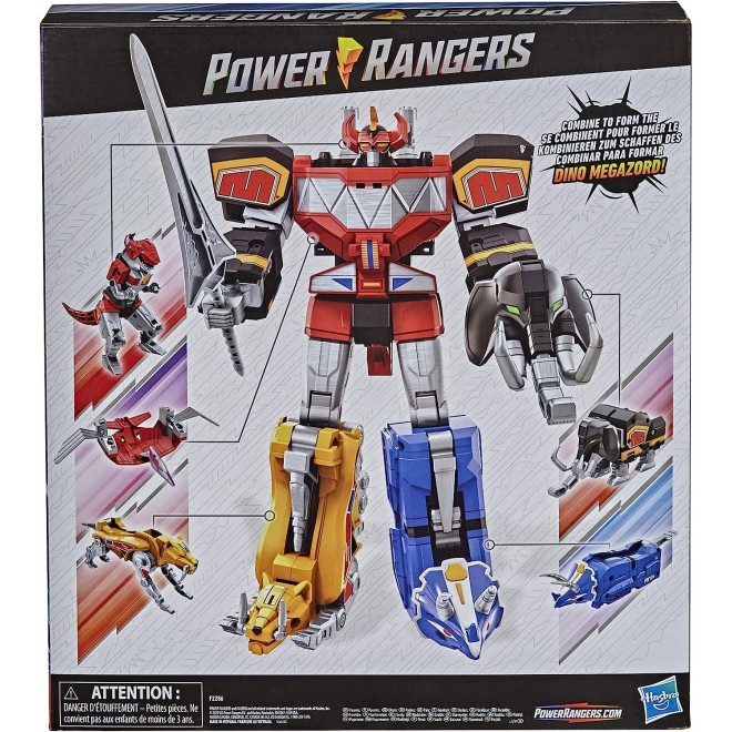 Includes 5 MMPR Dinozord Action Figure Toys for Boys and Girls Ages 4