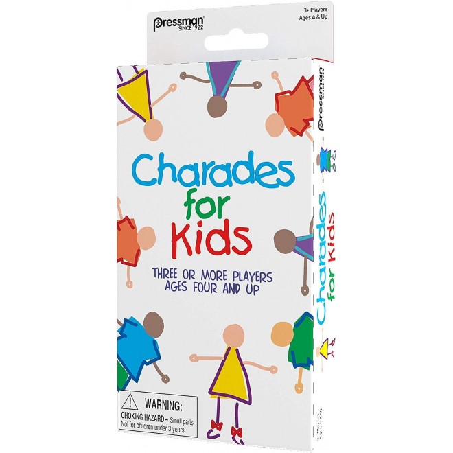 Pressman Charades For Kids Peggable - No Reading Required Family Game