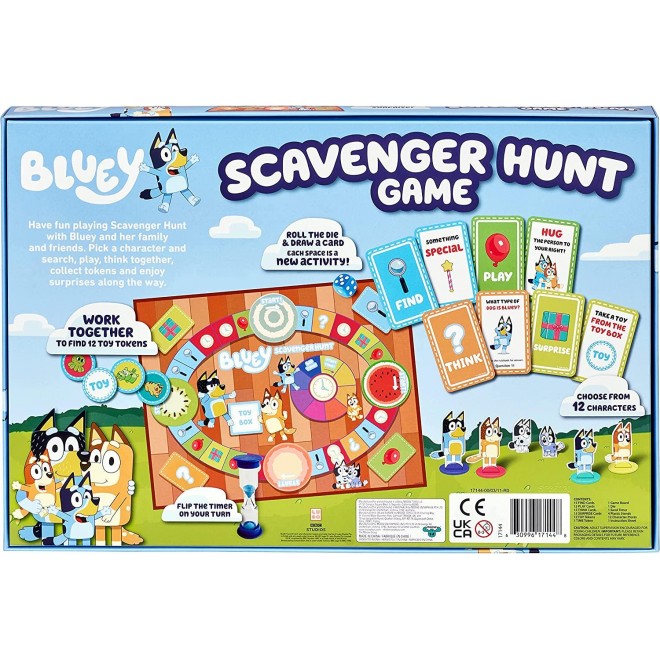 Bluey Scavenger Hunt Game. A Fun Board Game Full of Fun Activities