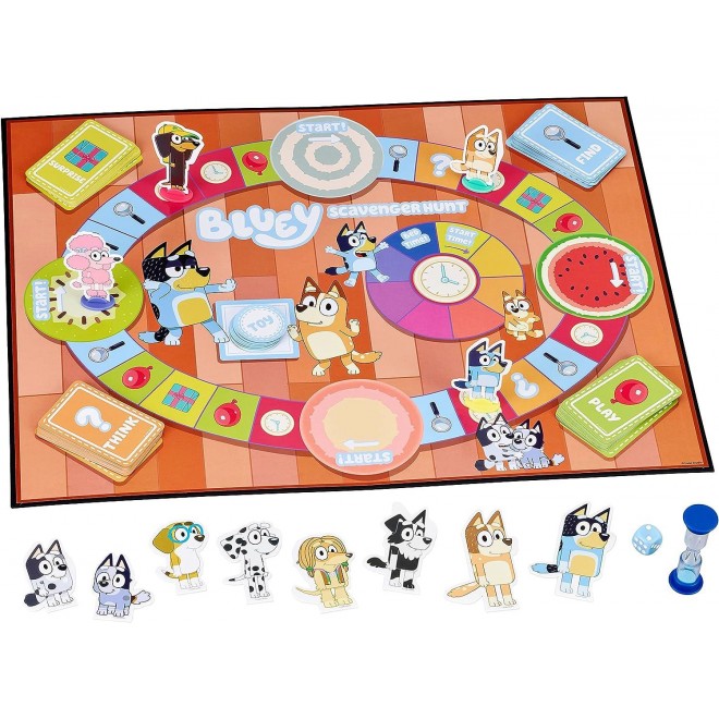 Bluey Scavenger Hunt Game. A Fun Board Game Full of Fun Activities