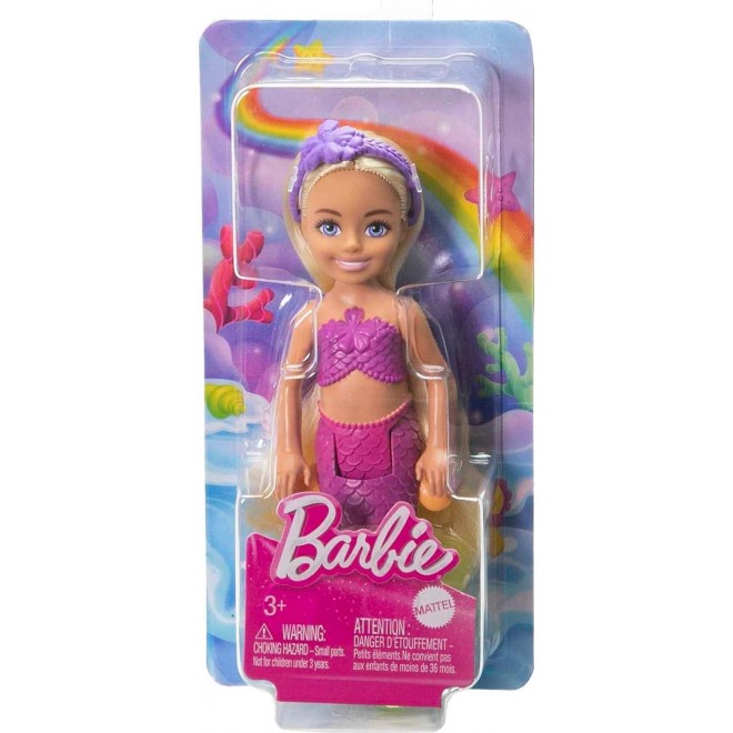 Barbie Mermaid Chelsea Doll with Wavy Blond Hair and Ombre Tail