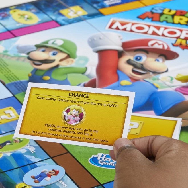 Monopoly Junior Super Mario Edition Board Game,Fun Kids' Ages 5 and Up