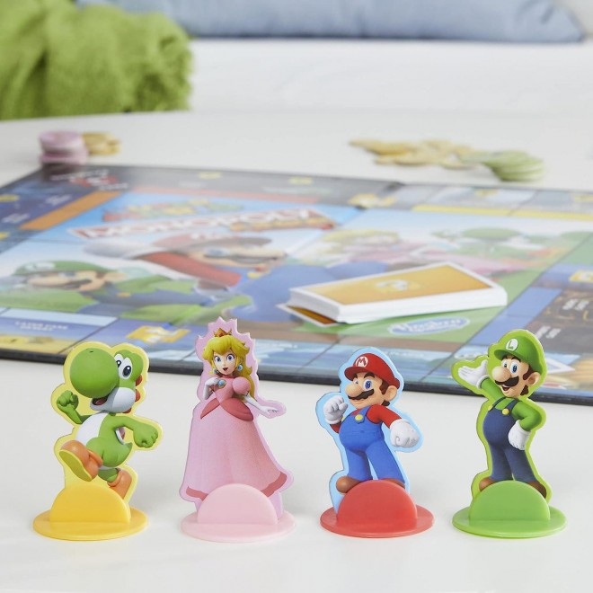 Monopoly Junior Super Mario Edition Board Game,Fun Kids' Ages 5 and Up