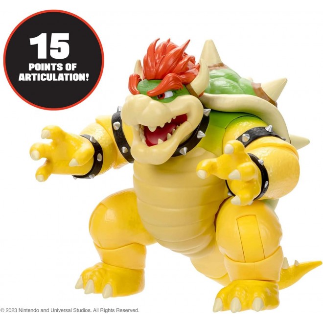 The Super Mario Bros. Movie 7-Inch Feature Bowser Action Figure