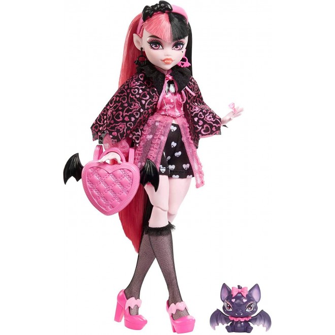 Monster High Doll, Draculaura with Accessories and Pet Bat