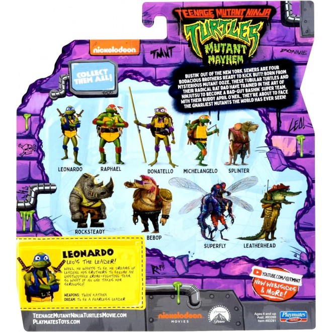 Teenage Mutant Ninja Turtles: Basic Action Figure by Playmates Toys