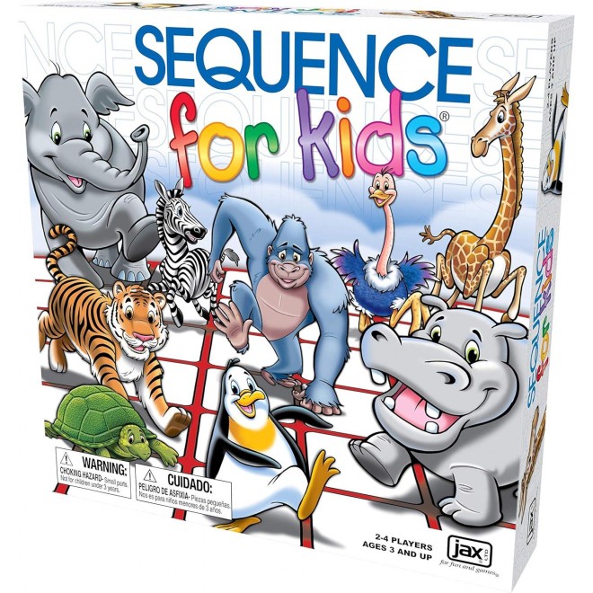 SEQUENCE for Kids -- Multi Color, 11 inches (2-4 players)