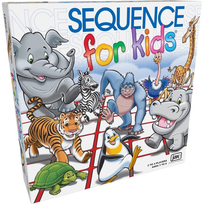 SEQUENCE for Kids -- Multi Color, 11 inches (2-4 players)