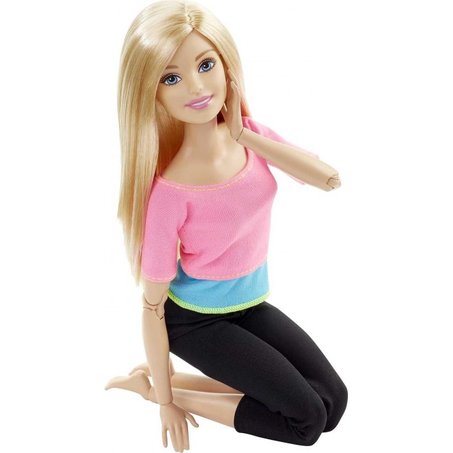 Barbie Made to Move Posable Doll in -Blocked Top and Yoga Leggings