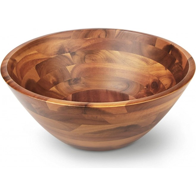 AIDEA Acacia Wood Serving Bowl for Fruits or Salads, 11 Diameter x 4.5