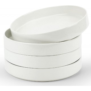 famiware Nebula Pasta Bowls for 4, 8.75 Salad Bowl Sets, Large Wide Bo