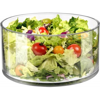 Large Glass Salad Bowl - Versatile 156oz Trifle and Fruit Bowl - Elega