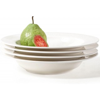 Artena Pasta Bowls 20oz, Large Salad Serving Bowls, 10 inch White Soup