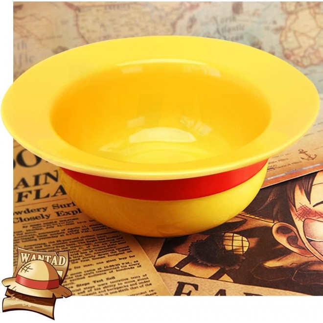 ONEPIECE Luffy Straw Hat Ceramic Ramen Bowl - Dishwasher & Microwave S