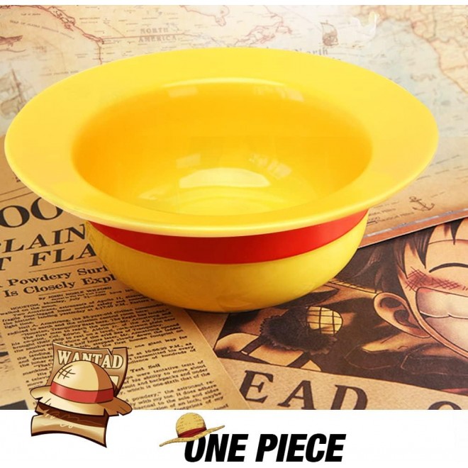 ONEPIECE Luffy Straw Hat Ceramic Ramen Bowl - Dishwasher & Microwave S