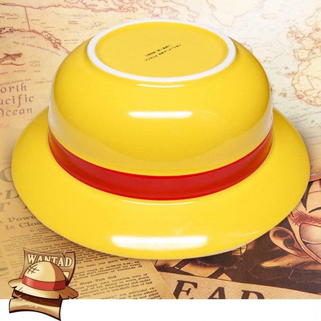 ONEPIECE Luffy Straw Hat Ceramic Ramen Bowl - Dishwasher & Microwave S