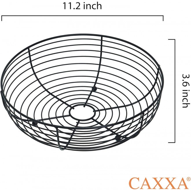 CAXXA Countertop Fruit Bowl, Wire Basket for Fruits, Breads, Vegetable