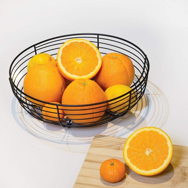 CAXXA Countertop Fruit Bowl, Wire Basket for Fruits, Breads, Vegetable