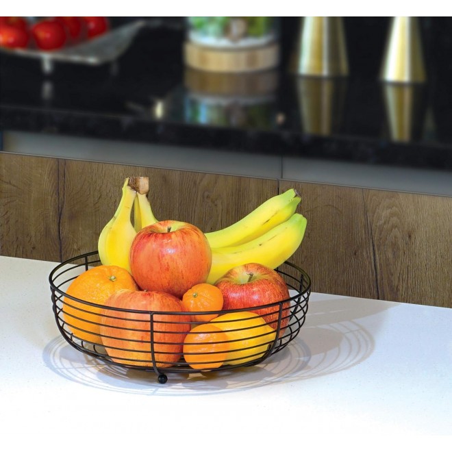 CAXXA Countertop Fruit Bowl, Wire Basket for Fruits, Breads, Vegetable