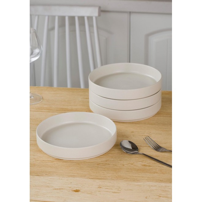 famiware Star 8.25 Pasta Bowls, Large Dinner Bowls Set of 4, Salad Bow