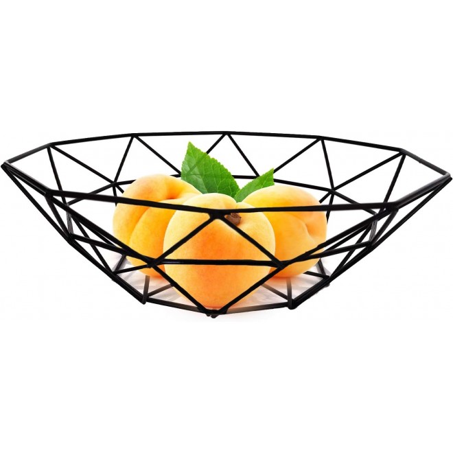 Metal Wire Fruit Bowl, Iron Arts Fruit Storage Baskets for Kitchen Cou