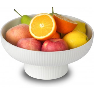 Ceramic Fruit Bowl with Draining Holes, 10 Large Fruit Basket with Mul