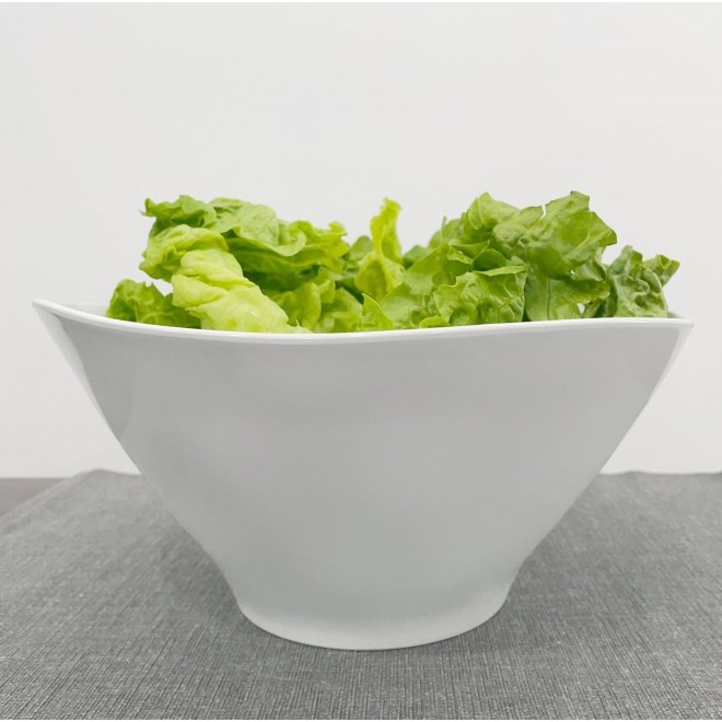 Qxbekmor 10 Salad Bowls, 114 oz. Unbreakable Plastic Serving Bowls for