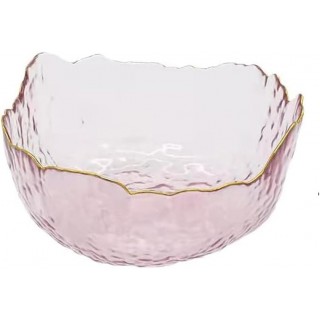 45oz Glass Salad Bowls, Kitchen Meal Prep Bowls, Irregular Shape Decor