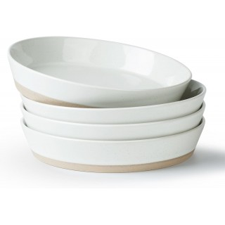 famiware Saturn 4 Pieces Pasta Bowls Set, 8.75 inch Salad Bowls, Stack