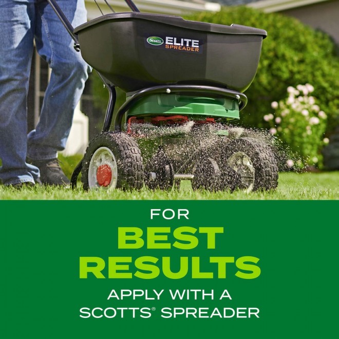 Scotts 18216 Turf Builder Rapid Grass Sun & Shade Mix: up to 8,000 sq. ft, Combination Seed & Fertilizer, Grows in Just Weeks, 16 lb