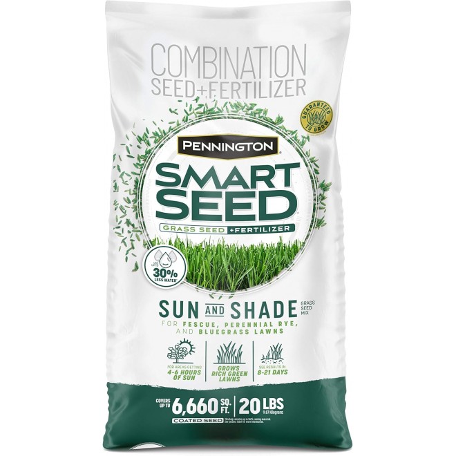 Pennington Smart Seed Sun and Shade Grass Mix 20 lb