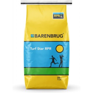 Barenbrug Turf Star Regenerating Perennial Ryegrass Lawn Seed with Yellow Jacket Seed Coating, Fast-Acting Durable Grass Seed Mix for Lawns, 25-lb. Bag