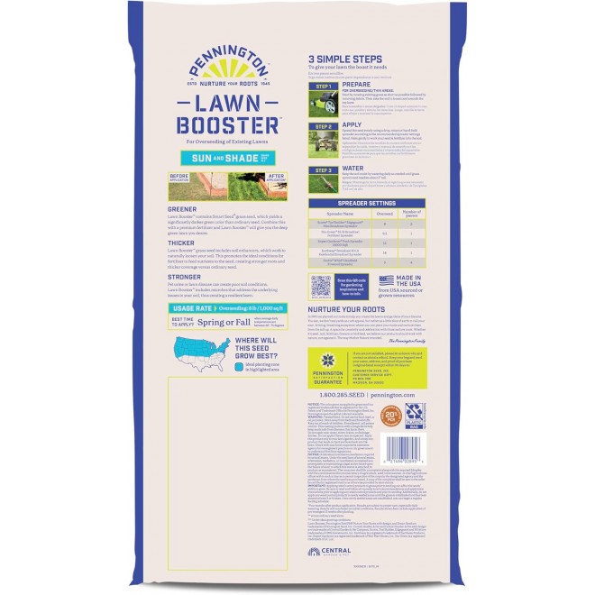 Pennington Lawn Booster Sun & Shade Grass Seed Mix 35 Pounds