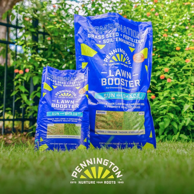 Pennington Lawn Booster Sun & Shade Grass Seed Mix 35 Pounds