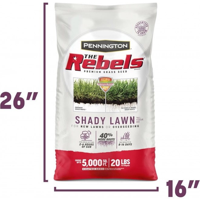 Pennington The Rebels Tall Fescue Shady Grass Seed Mix 20 lb