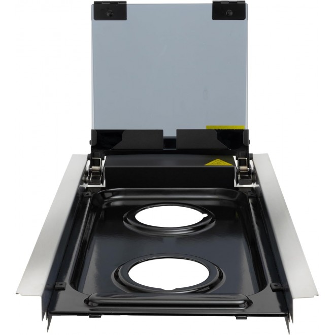 RecPro RV Glass Top for Two Burner Cooktop | Replacement and Greystone | Scratch and Heat-Resistant Cover