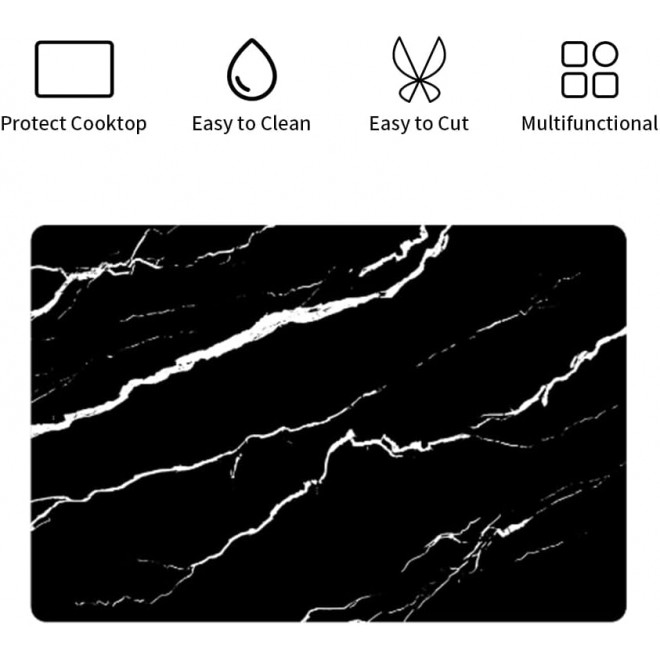 Induction Cooktop Protector, 20.5x30.7x0.02 In Induction Cooktop Mat, Antiscratch Electric Stove Burner Covers for Electric Stove Top, Antistrike and No Crease Cooktop Protector Mat